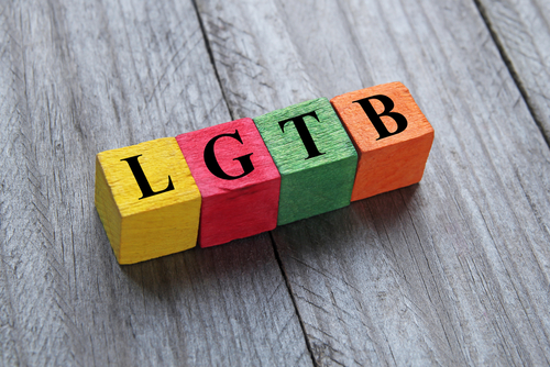Lgtb,Symbol,On,Colorful,Wooden,Cubes